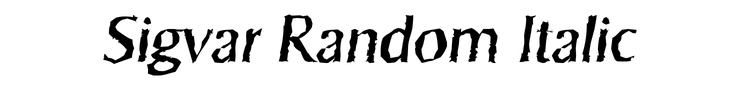 Sigvar Random Italic