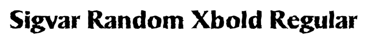 Sigvar Random Xbold Regular