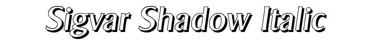 Sigvar Shadow Italic