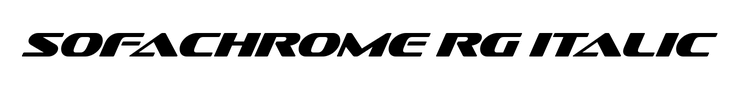 Sofachrome Rg Italic