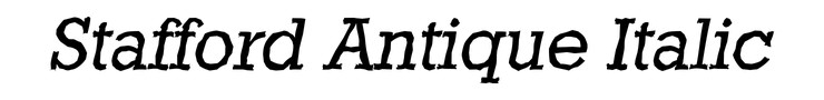 Stafford Antique Italic