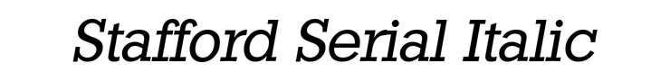 Stafford Serial Italic