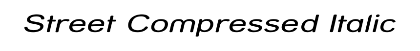 Street Compressed Italic