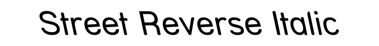 Street Reverse Italic
