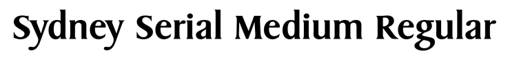 Sydney Serial Medium Regular