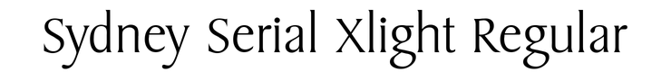 Sydney Serial Xlight Regular