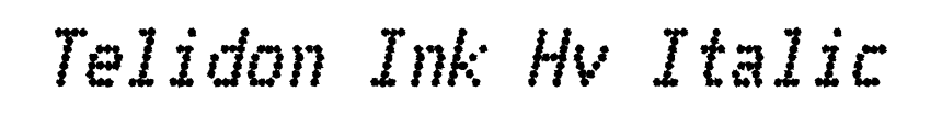 Telidon Ink Hv Italic