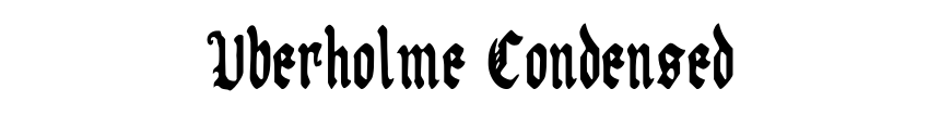 Uberholme Condensed