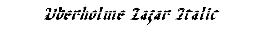 Uberholme Lazar Italic