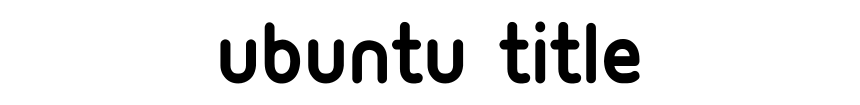 Ubuntu Title