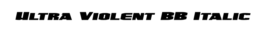 Ultra Violent BB Italic