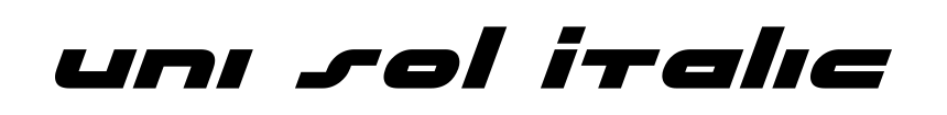 Uni Sol Italic