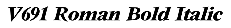 V691 Roman Bold Italic