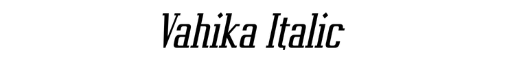 Vahika Italic