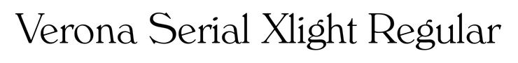 Verona Serial Xlight Regular