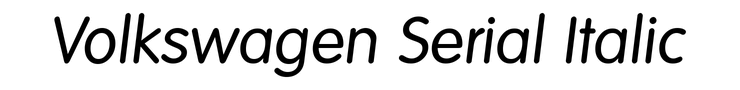 Volkswagen Serial Italic