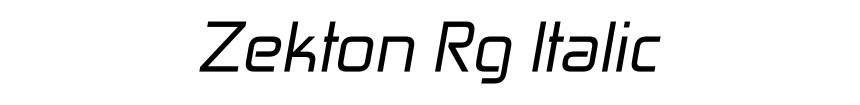 Zekton Rg Italic