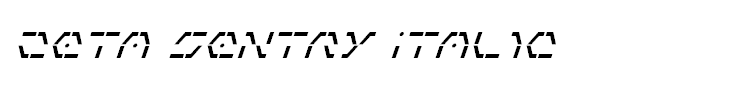 Zeta Sentry Italic