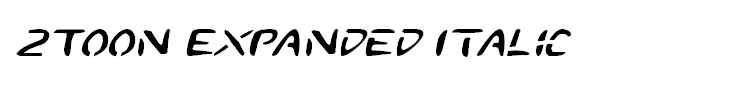 2Toon Expanded Italic