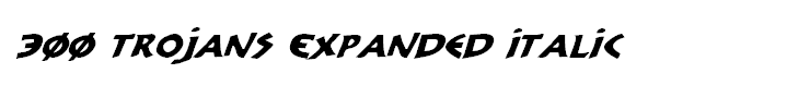 300 Trojans Expanded Italic