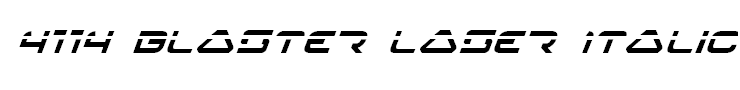4114 Blaster Laser Italic