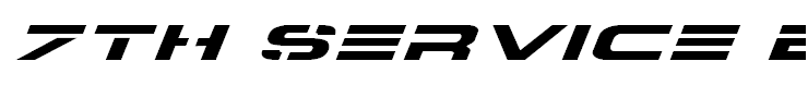 7th Service Expanded Italic