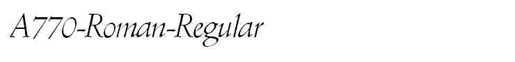 A770-Roman-Regular