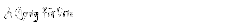 A Charming Font Outline