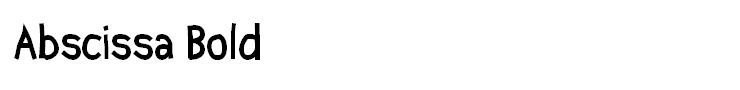 Abscissa Bold