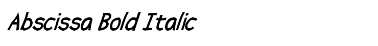 Abscissa Bold Italic
