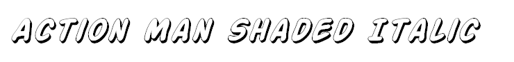 Action Man Shaded Italic
