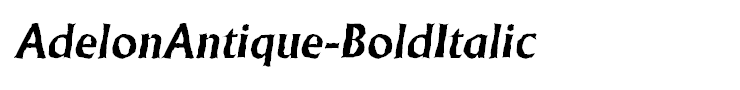 AdelonAntique-BoldItalic