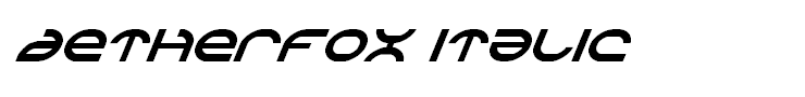 Aetherfox Italic