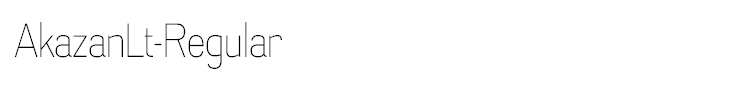 AkazanLt-Regular