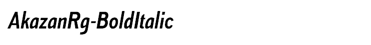AkazanRg-BoldItalic