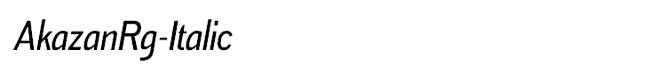 AkazanRg-Italic