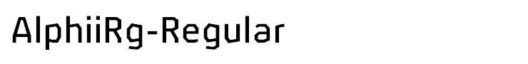 AlphiiRg-Regular