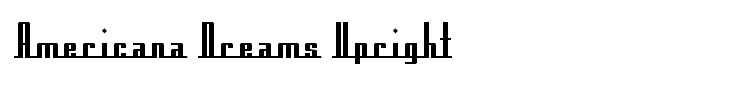 Americana Dreams Upright