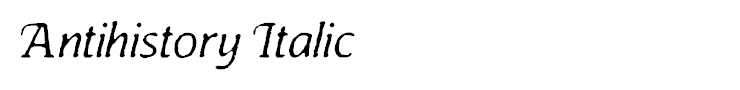 Antihistory Italic