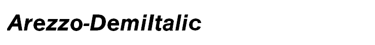 Arezzo-DemiItalic