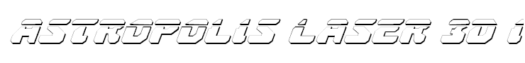 Astropolis Laser 3D Italic