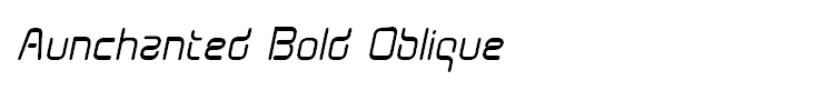 Aunchanted Bold Oblique
