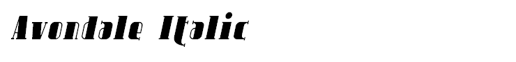 Avondale Italic