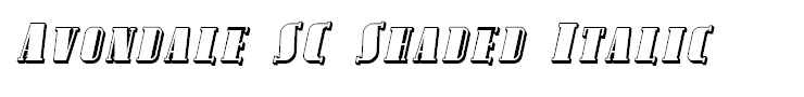 Avondale SC Shaded Italic