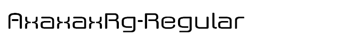AxaxaxRg-Regular