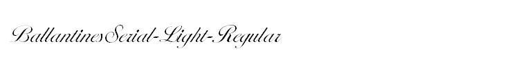 BallantinesSerial-Light-Regular