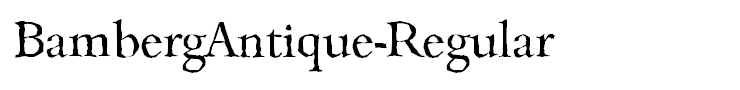 BambergAntique-Regular