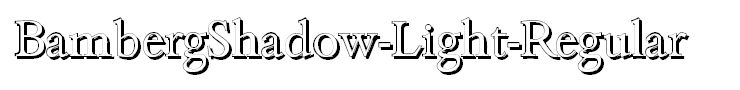 BambergShadow-Light-Regular