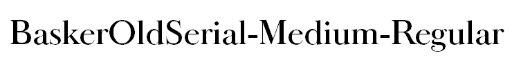 BaskerOldSerial-Medium-Regular