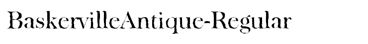BaskervilleAntique-Regular